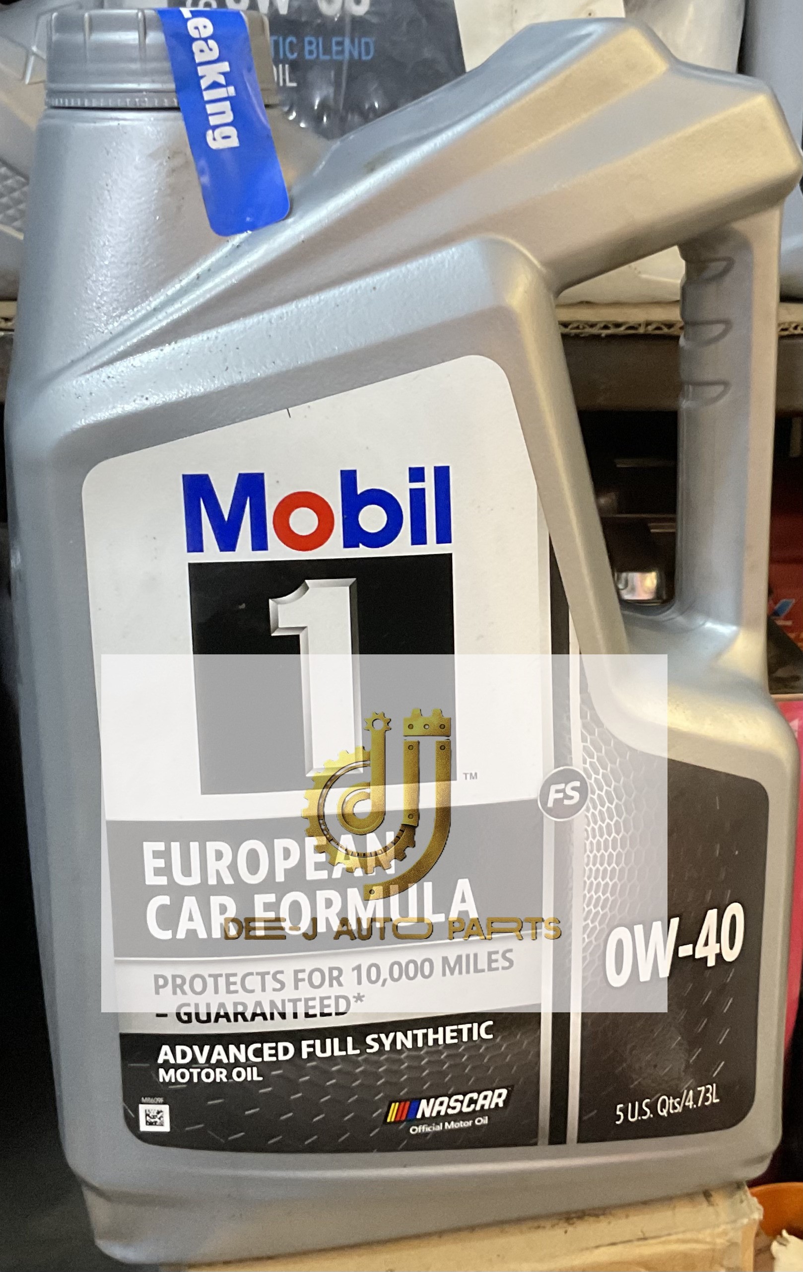 ENGINE OIL F/S (MOBIL 1 EUROPEAN CAR FORMULA PROTECTS FOR 10,000 MILES SAE 0W-40)